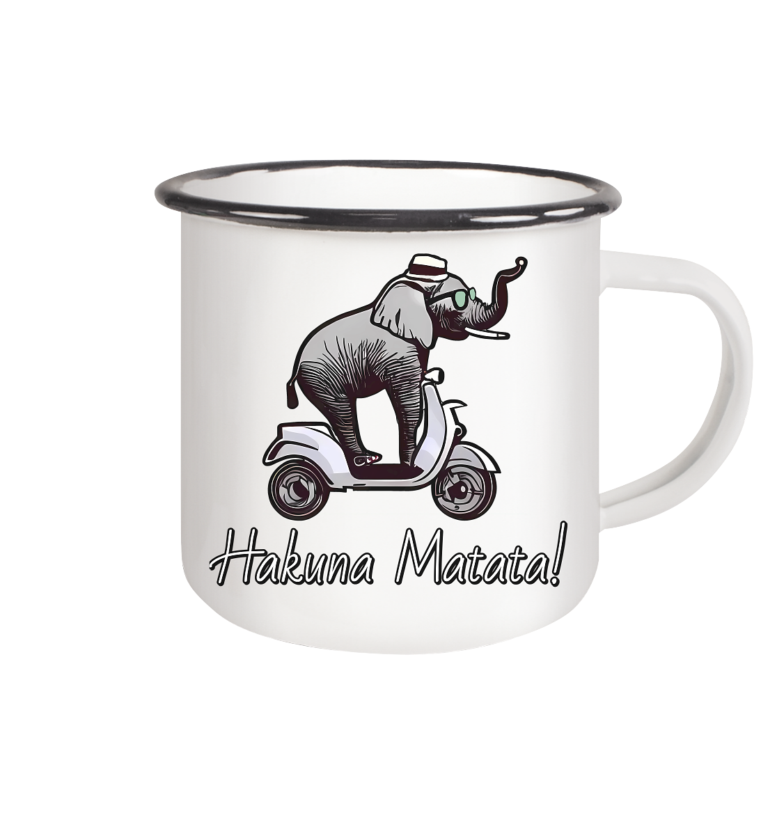 Emaille Tasse Erwin - Hakuna Matata