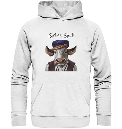 Organic Hoodie Bayerischer Bulle Xaver - grias god